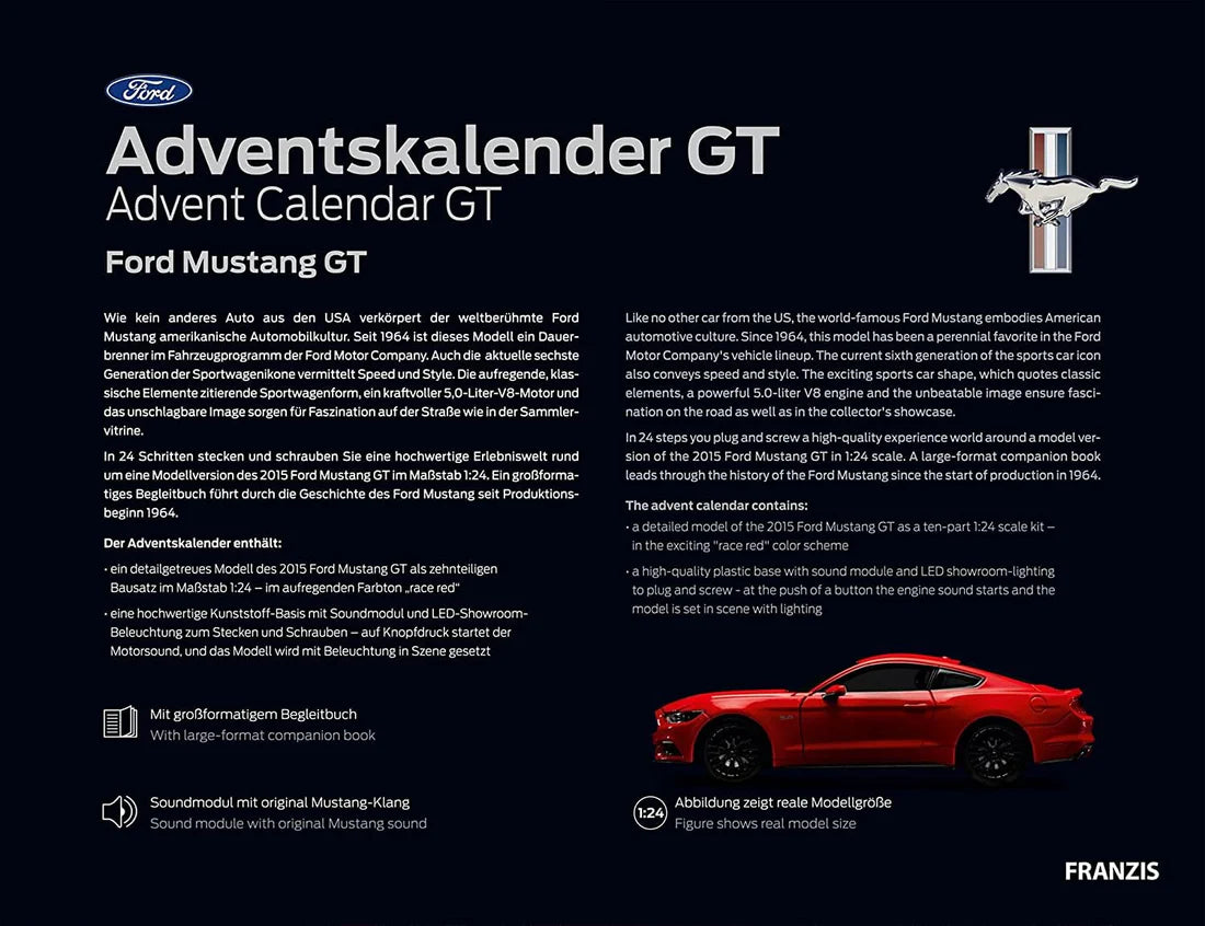 Ford Mustang Advent Calender 1:24