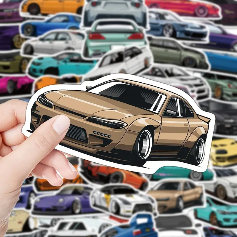 50 JDM Car Stickers ā Waterproof & Fun